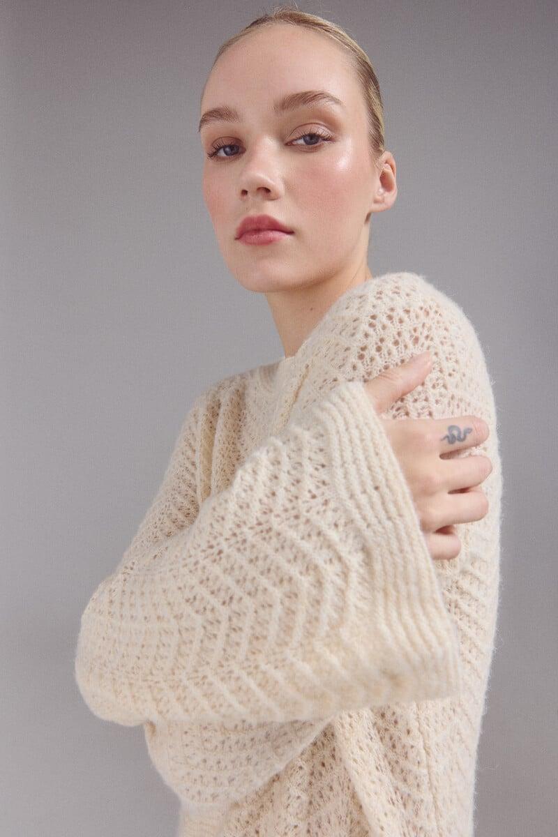 Pedro Del Hierro Vestido Punto Zig Zag