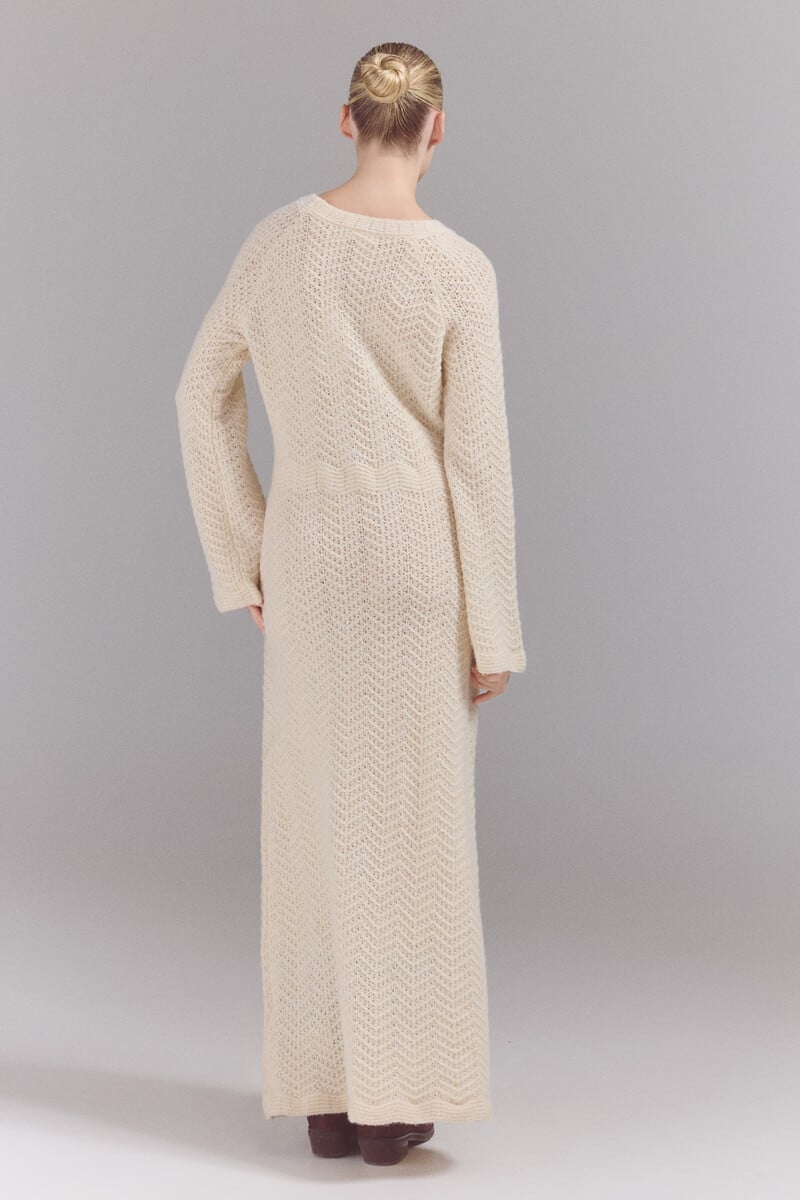 Pedro Del Hierro Vestido Punto Zig Zag