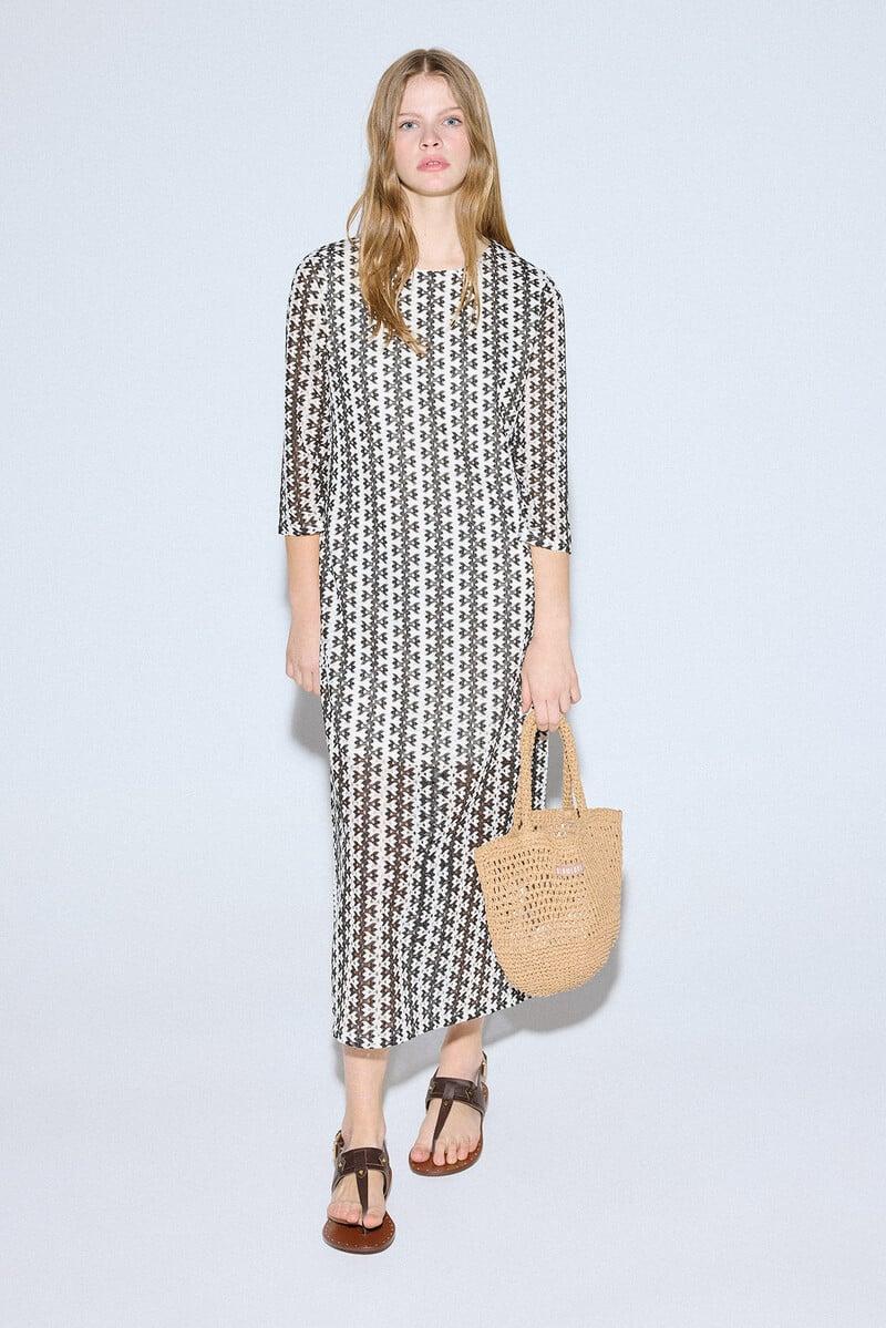 pedro del hierro Vestido rayas bicolor