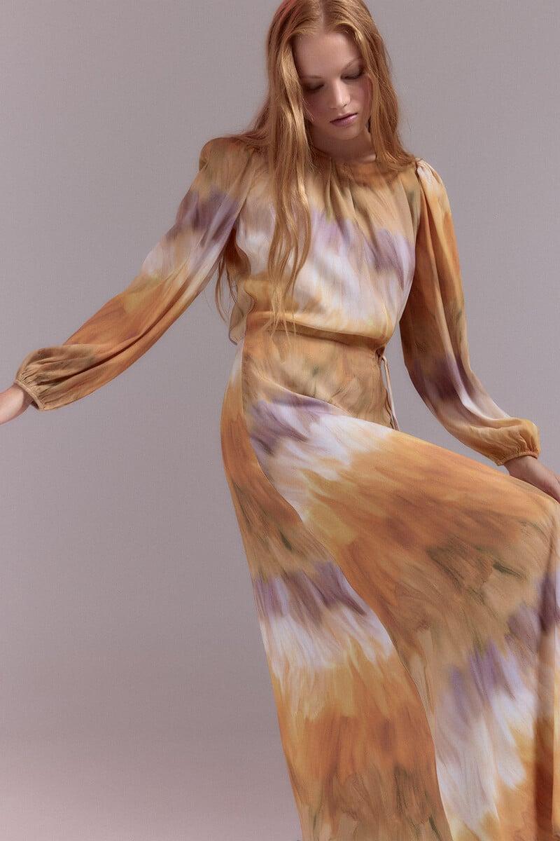 Pedro Del Hierro Vestido Recto Con Abertura