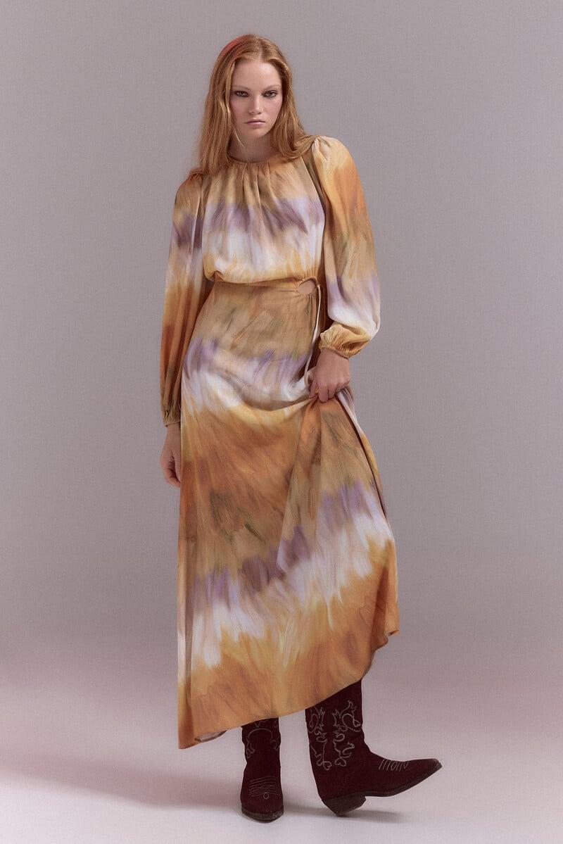 Pedro Del Hierro Vestido Recto Con Abertura