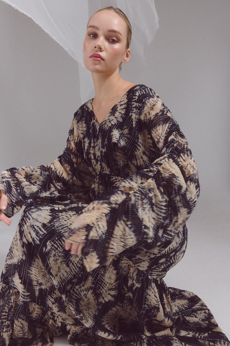 Pedro Del Hierro Vestido Tie Dye Lurex