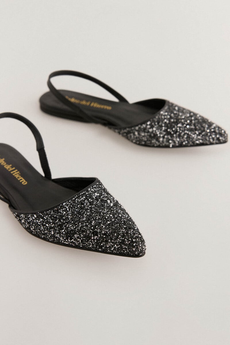 Pedro Del Hierro Zapato Destalonado Purpurina