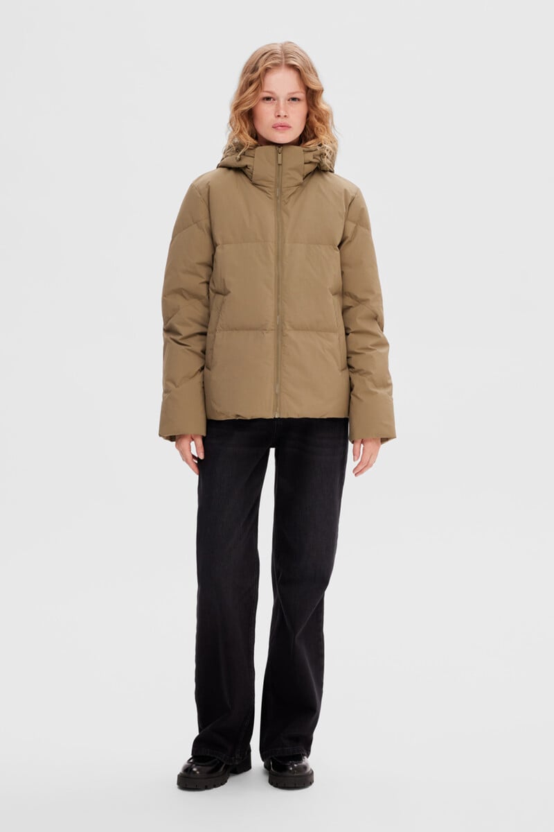 Pedro Del Hierro Plumífero Acolchado Repelente Al Agua Con Relleno De Pluma Y Plumón