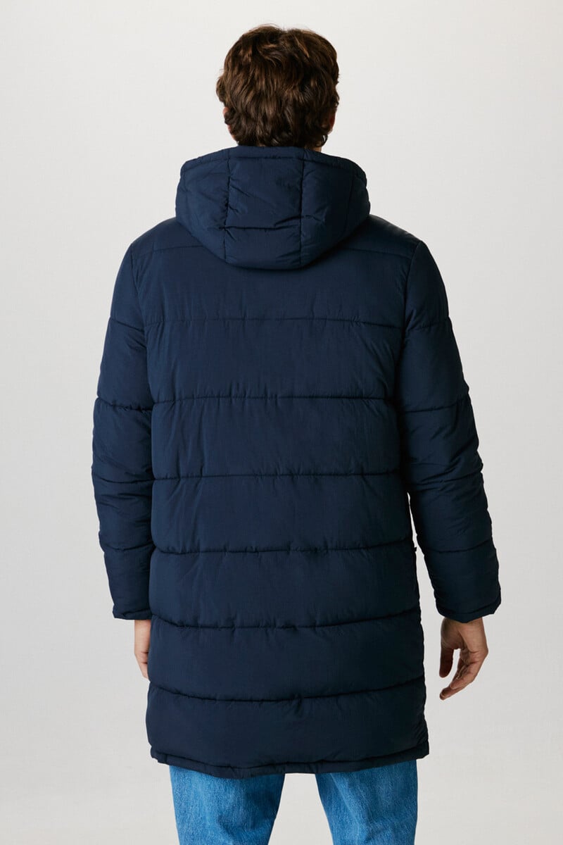 Pedro Del Hierro Plumífero Por Encima De La Rodilla Repelente Al Agua Elaborado 100% Con Nylon Reciclado