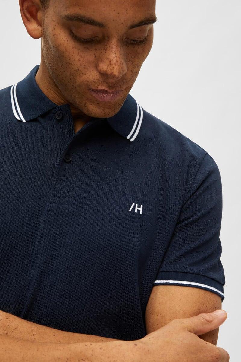 Pedro Del Hierro Polo De Algodón Orgánico Con Logo Bordado Con Detalle En Cuello Y Mangas