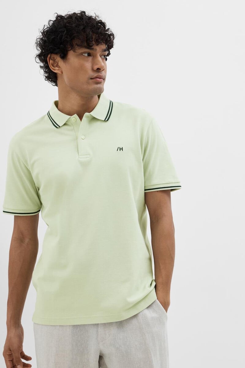 Pedro Del Hierro Polo De Algodón Orgánico Con Logo Bordado Con Detalle En Cuello Y Mangas