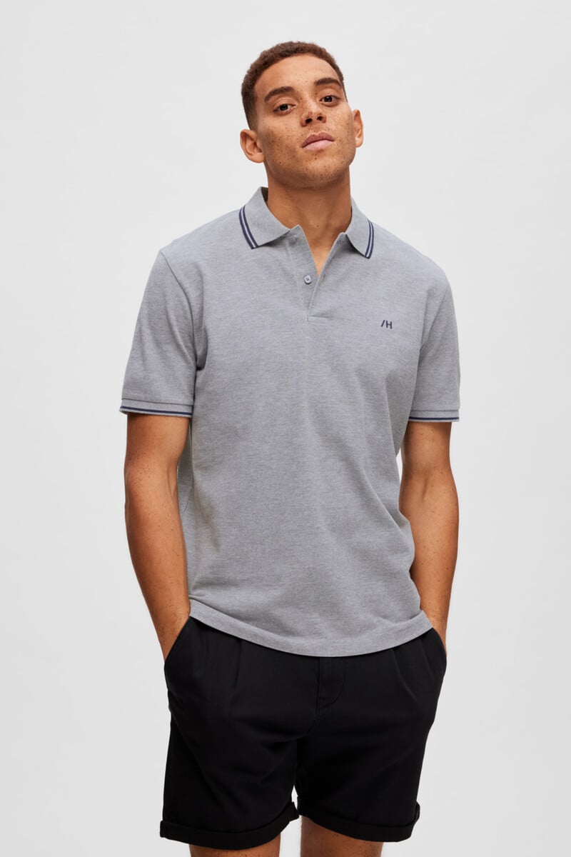 Pedro Del Hierro Polo De Algodón Orgánico Con Logo Bordado Con Detalle En Cuello Y Mangas