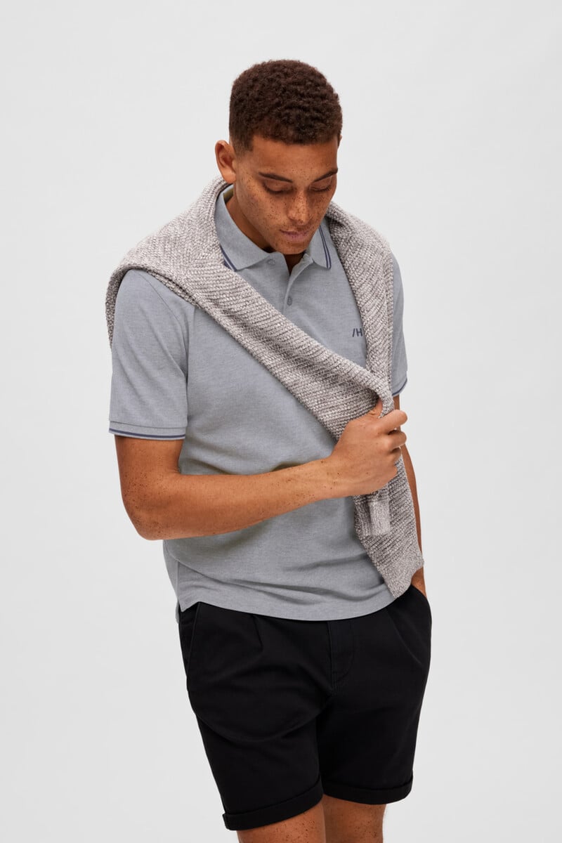 Pedro Del Hierro Polo De Algodón Orgánico Con Logo Bordado Con Detalle En Cuello Y Mangas