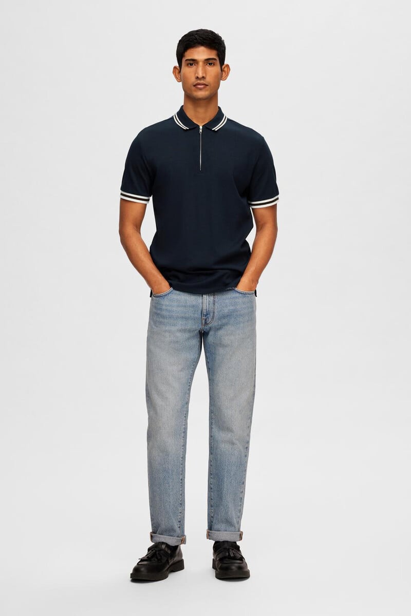 Pedro Del Hierro Polo De Manga Corta Con Cremallera Confeccionado Con Algodón Reciclado