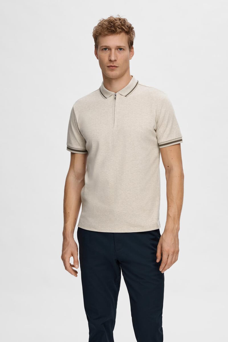 Pedro Del Hierro Polo De Manga Corta Con Cremallera Confeccionado Con Algodón Reciclado