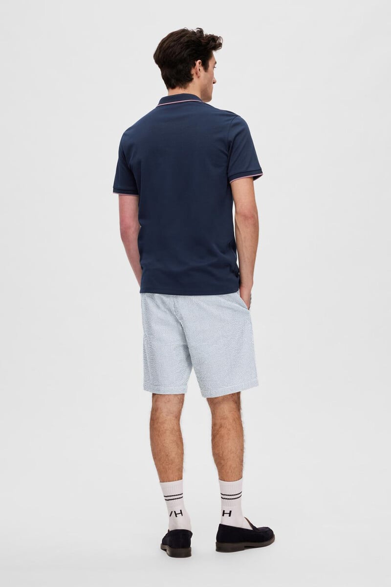 Pedro Del Hierro Polo De Manga Corta Con Cremallera De Algodón Orgánico