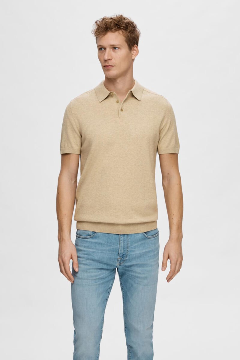 pedro del hierro Polo de manga corta de punto 100% algodón