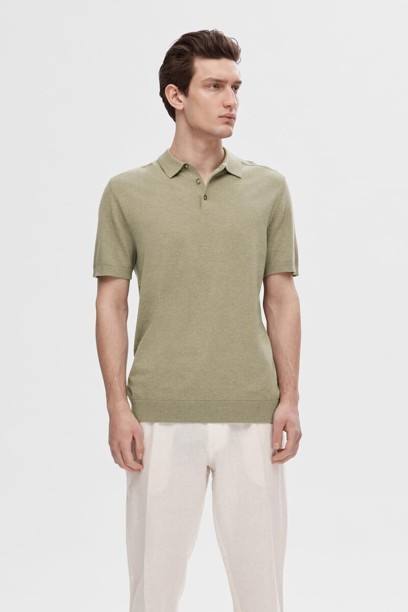 pedro del hierro Polo de manga corta de punto 100% algodón