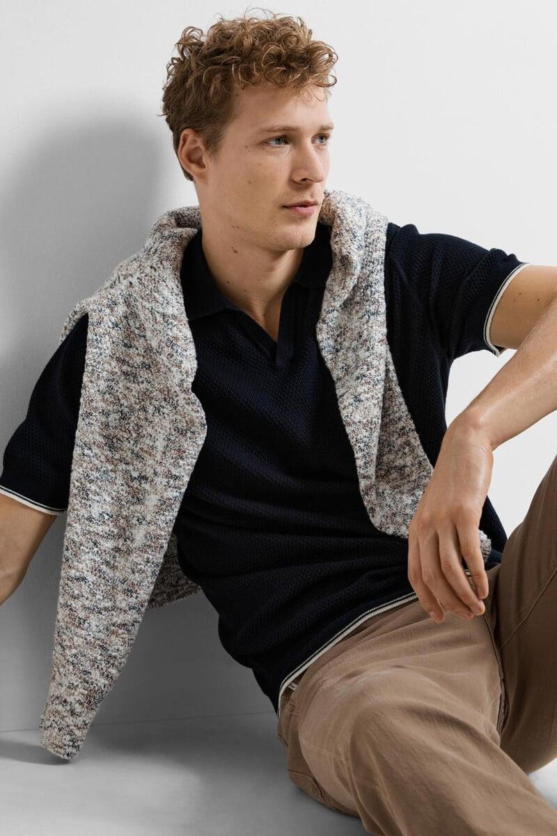 pedro del hierro Polo de manga corta de punto estructura 100% algodón orgánico