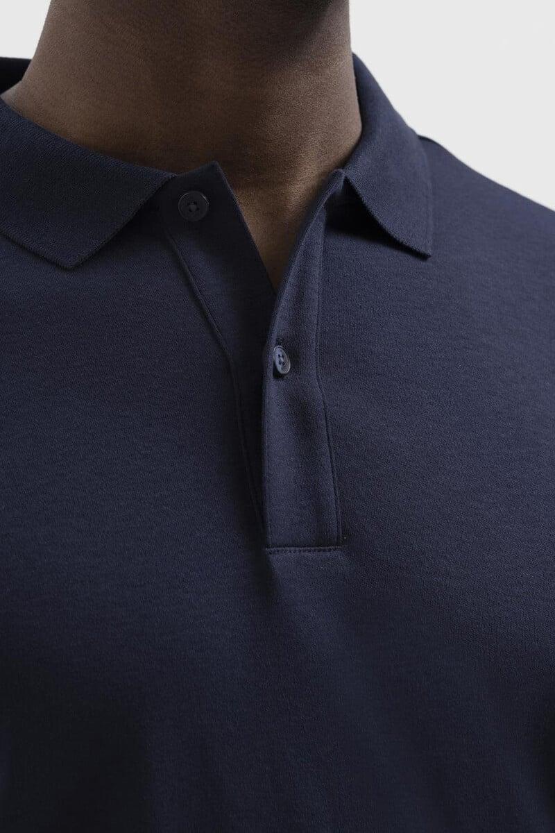 Pedro Del Hierro Polo De Manga Larga De Algodón Reciclado