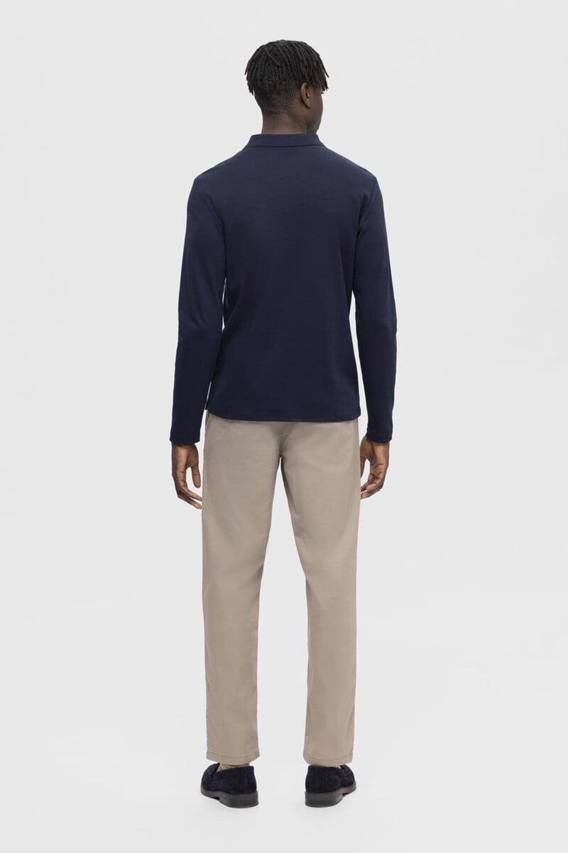 Pedro Del Hierro Polo De Manga Larga De Algodón Reciclado