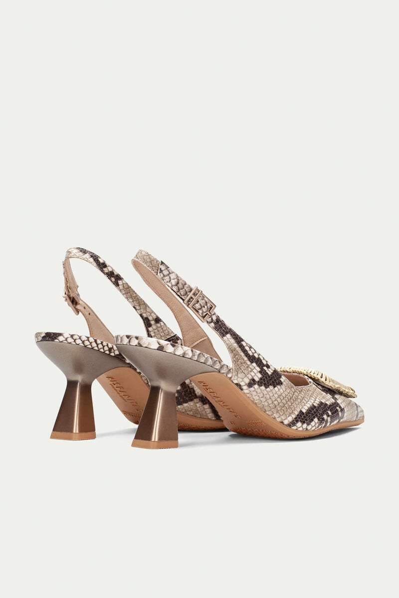 Pedro Del Hierro Sandalia Slingback Nova Adorno Artesanal