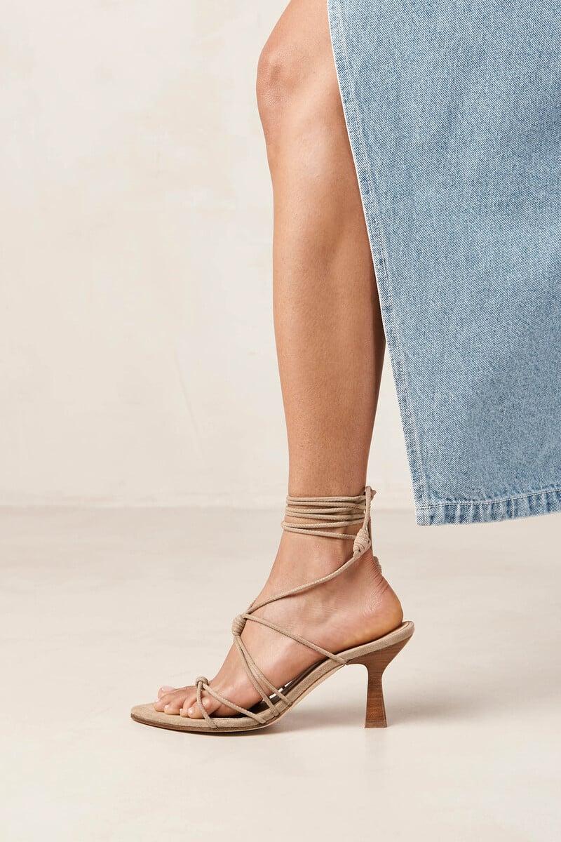 Pedro Del Hierro Sandalias Belinda De Ante Y Piel Color Beige