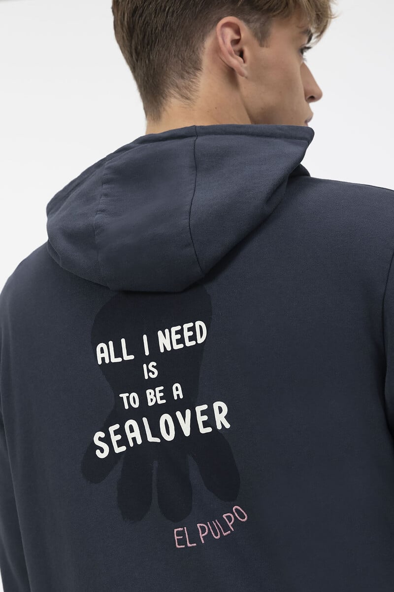 pedro del hierro Sudadera capucha estampado all i need