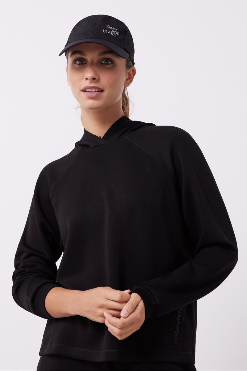 Pedro Del Hierro Sudadera Capucha Tacto Suave Negro