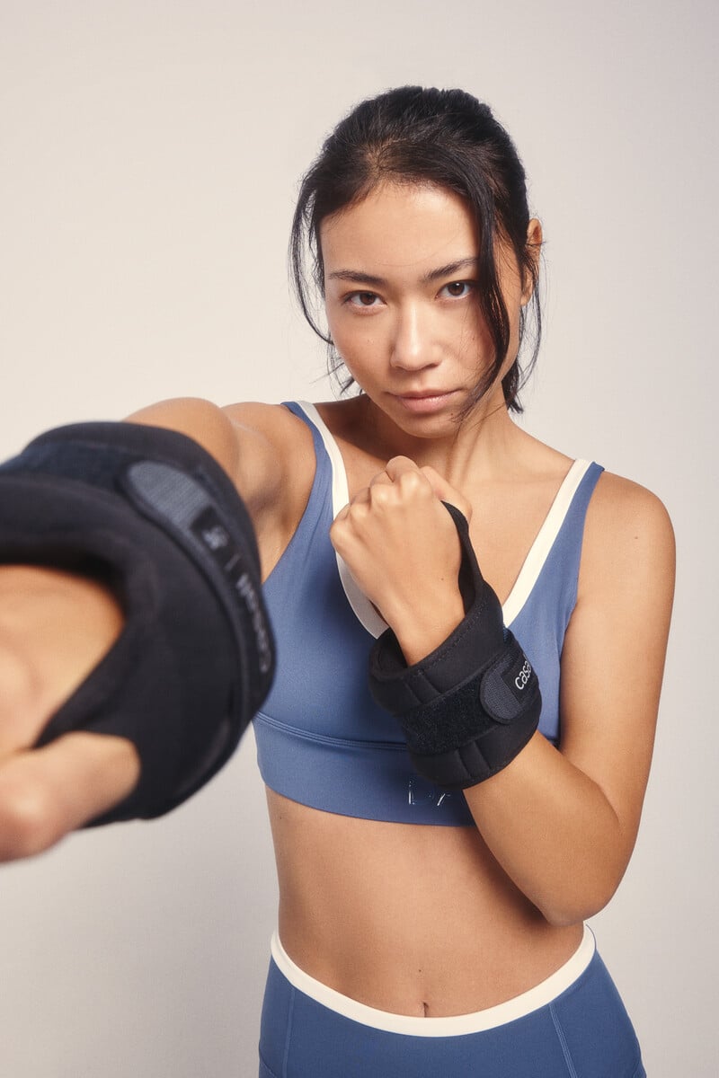 pedro del hierro Sujetador deportivo 4D Stretch azul