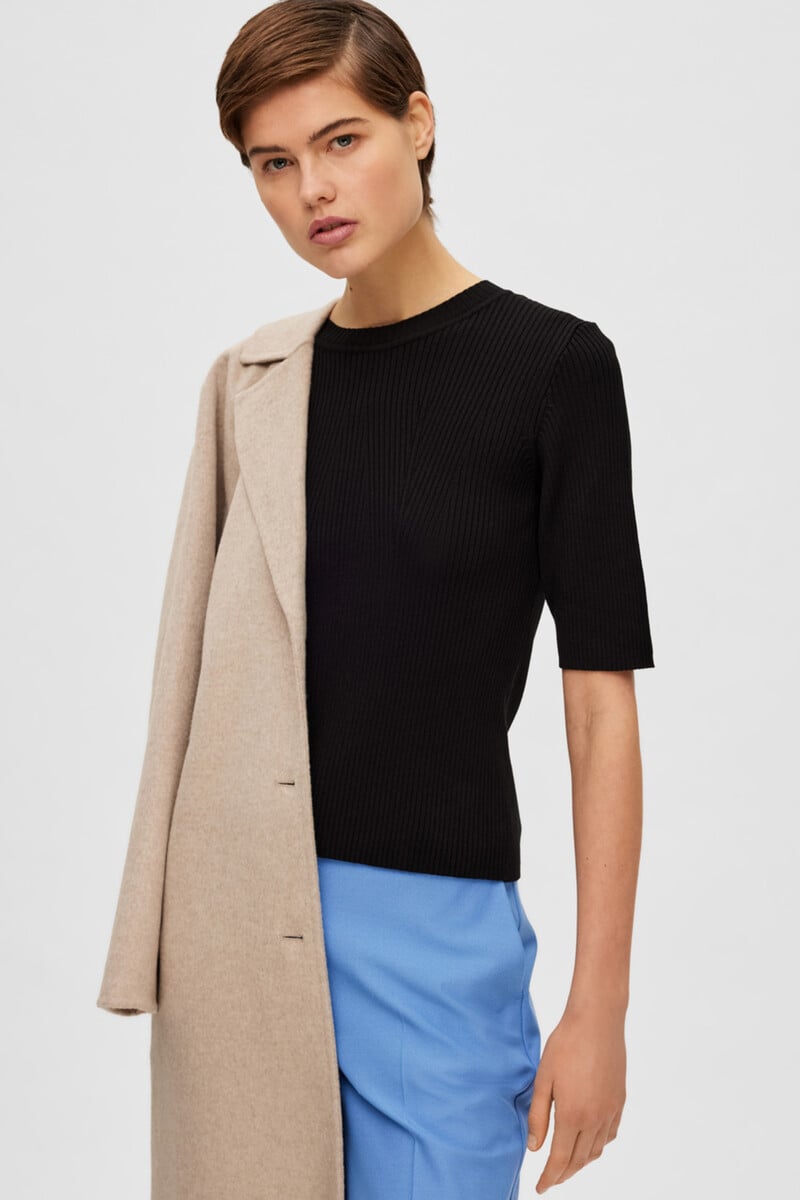 Pedro Del Hierro Top De Punto De Manga Corta Confeccionado Con Lenzing Ecovero