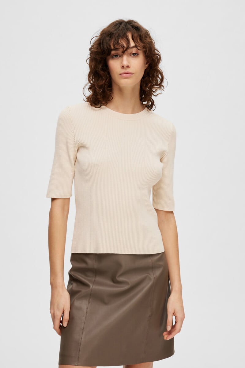 pedro del hierro Top de punto de manga corta confeccionado con Lenzing Ecovero