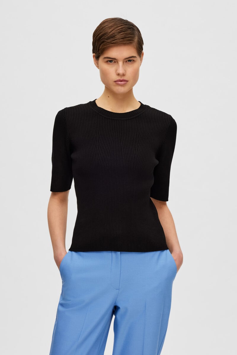 pedro del hierro Top de punto de manga corta confeccionado con Lenzing Ecovero