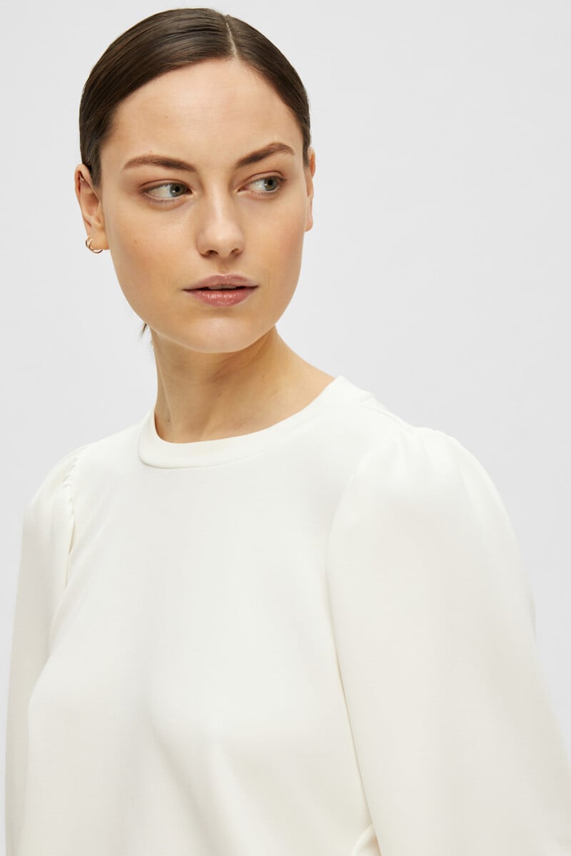 Pedro Del Hierro Top Estilo Sudadera Con Manga Abullonada Confeccionado Con TENCEL