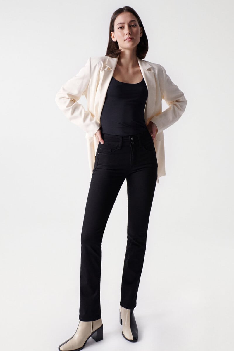 Pedro Del Hierro Vaqueros Secret Push In Slim True Black