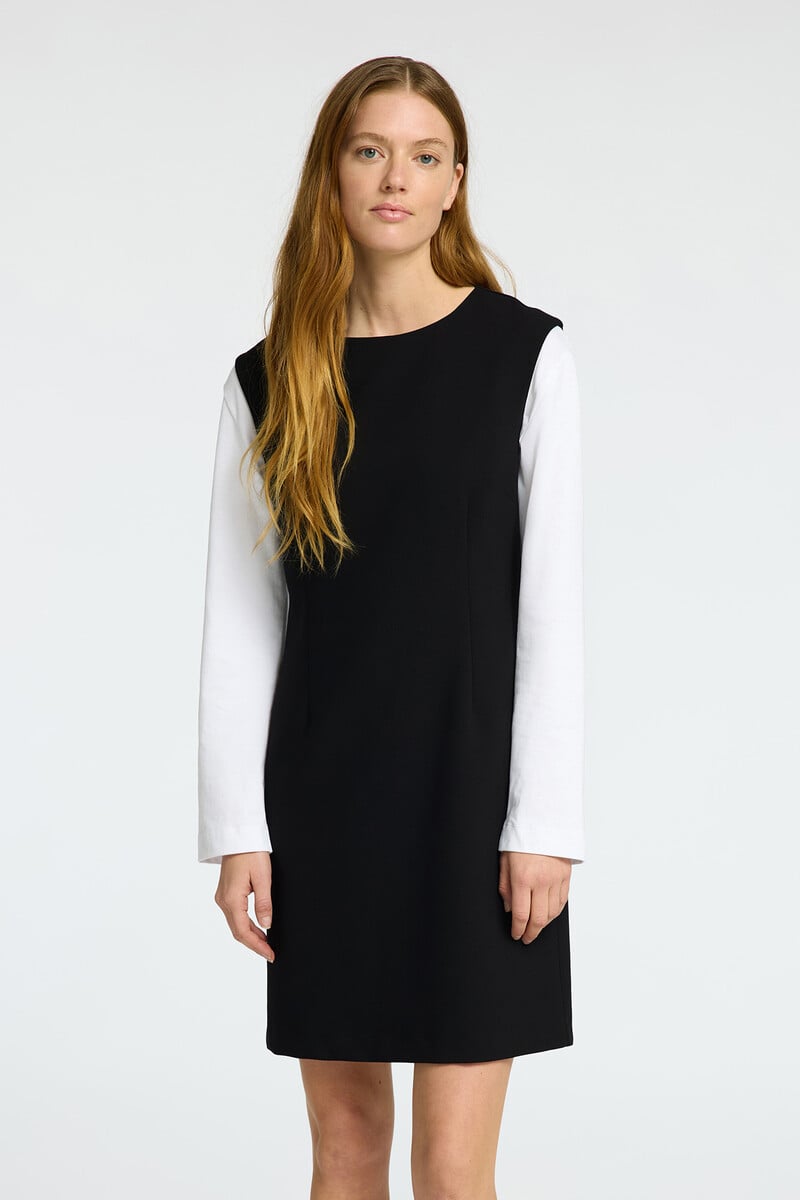 Pedro Del Hierro Vestido Corto De Tirantes Confeccionado Con Materiales Reciclados