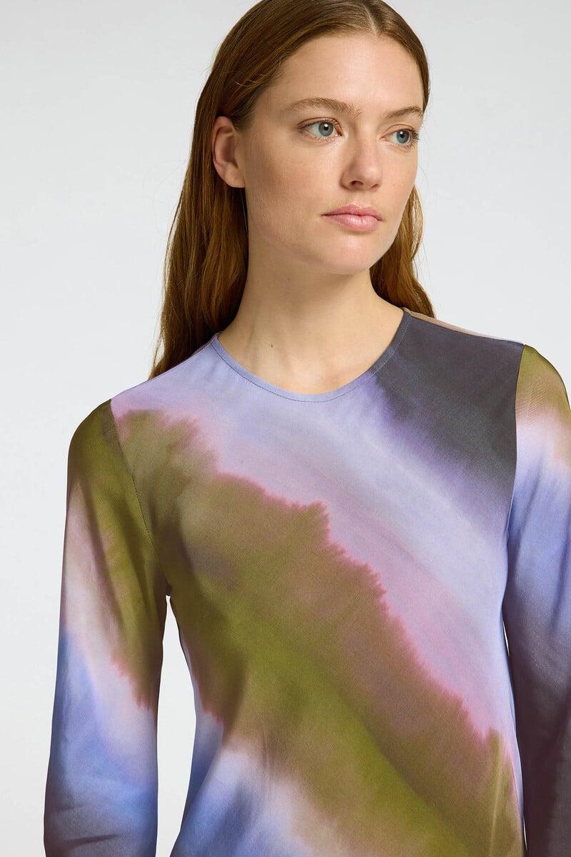 pedro del hierro Vestido Midi Tie Dye confeccionado con viscosa