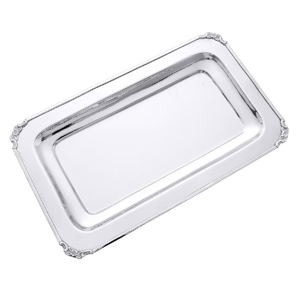 pedro duran Bandeja rectangular Versalles metal plateado 36 5x21 5x2 cm de Pedro Durán