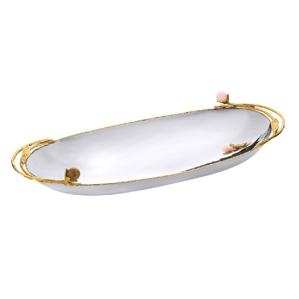 pedro duran Centro Jardin en Flor oval con ramas y flores de Pedro Durán