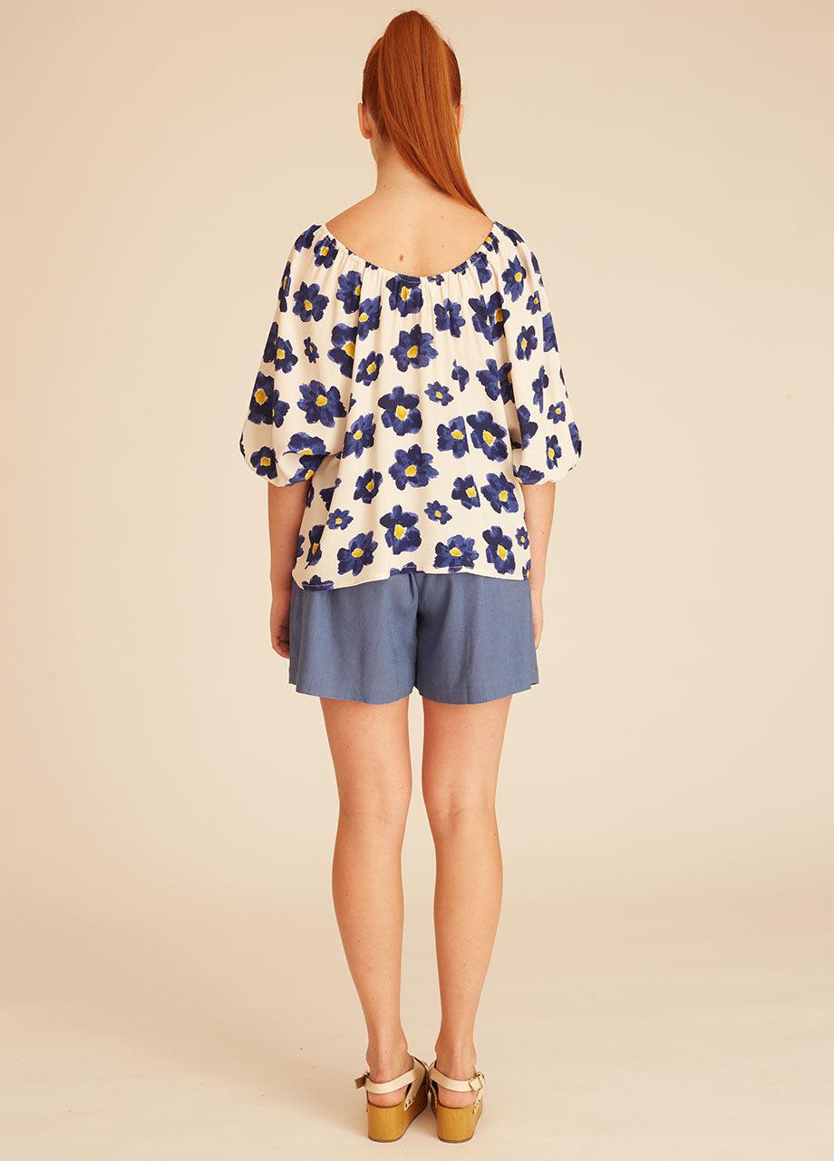 Pepaloves BLUE FLOWERS BLOUSE