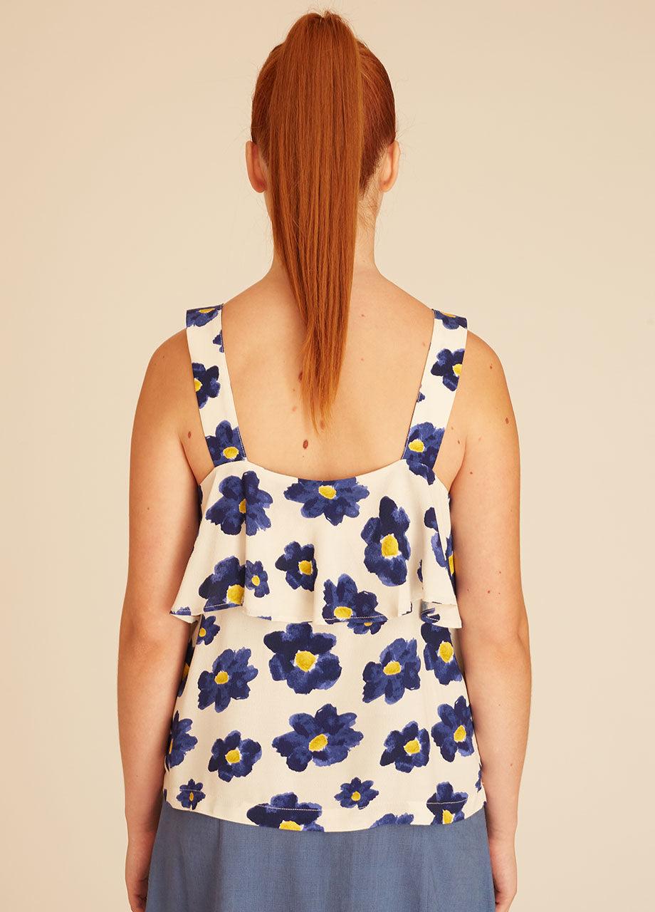 Pepaloves BLUE FLOWERS TOP