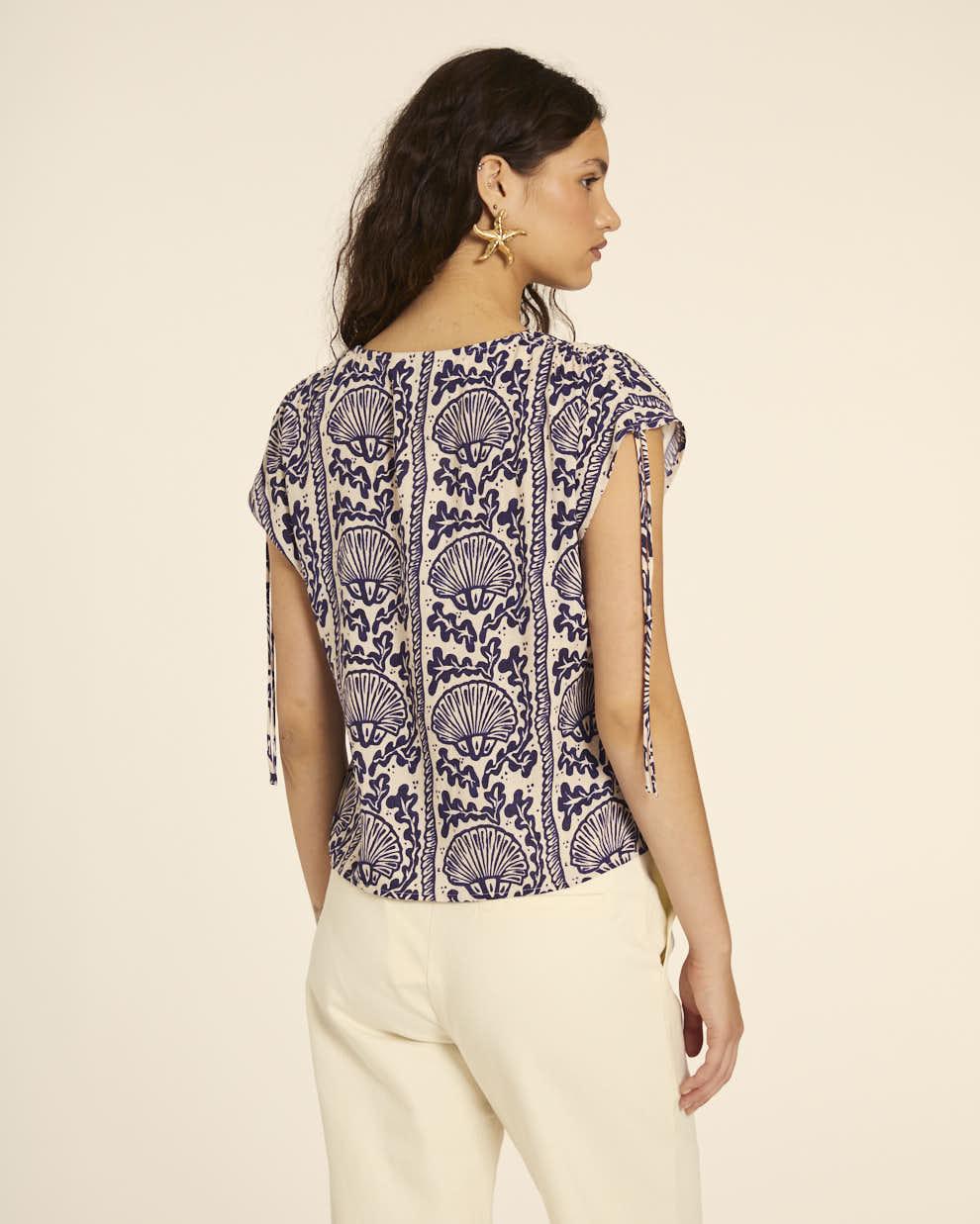 Pepaloves BLUSA CON FRUNCIDO CONCHAS