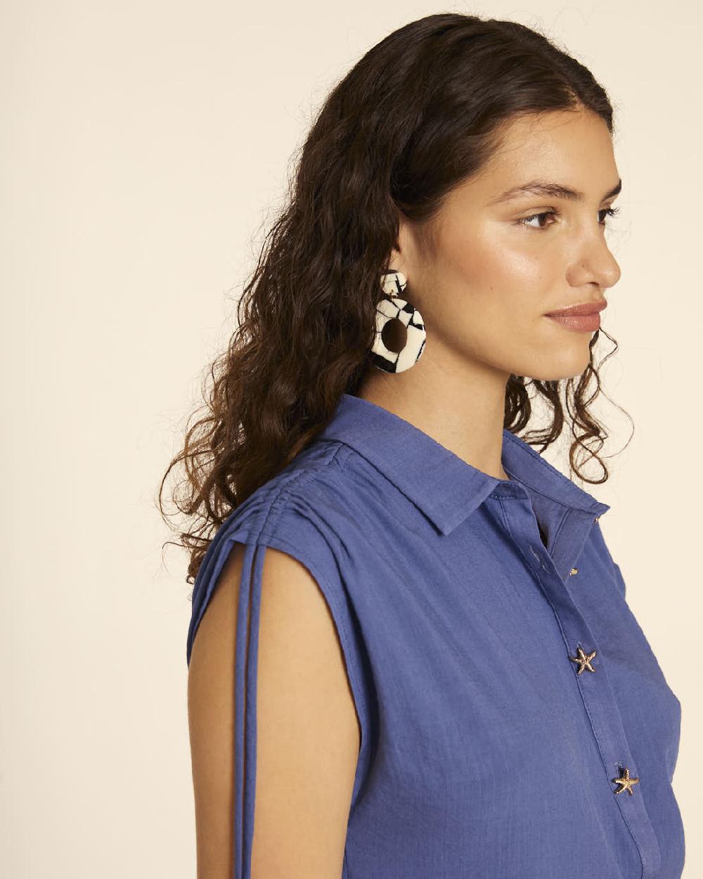 Pepaloves CAMISA CON ESTRELLAS AZUL