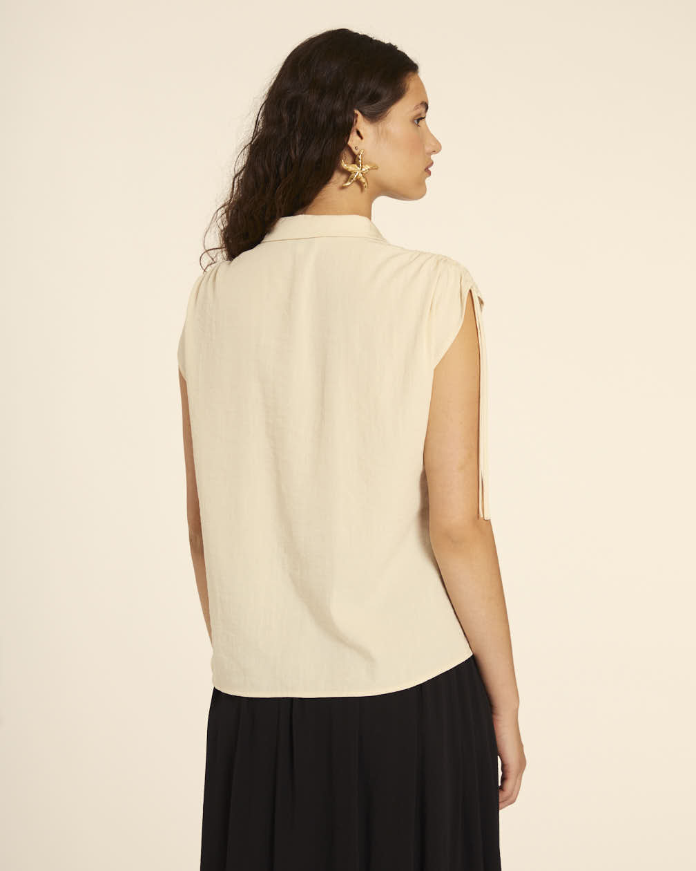 Pepaloves CAMISA CON ESTRELLAS CREMA