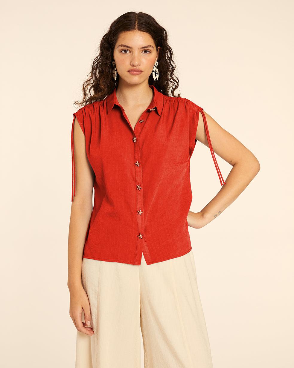 Pepaloves CAMISA CON ESTRELLAS ROJO