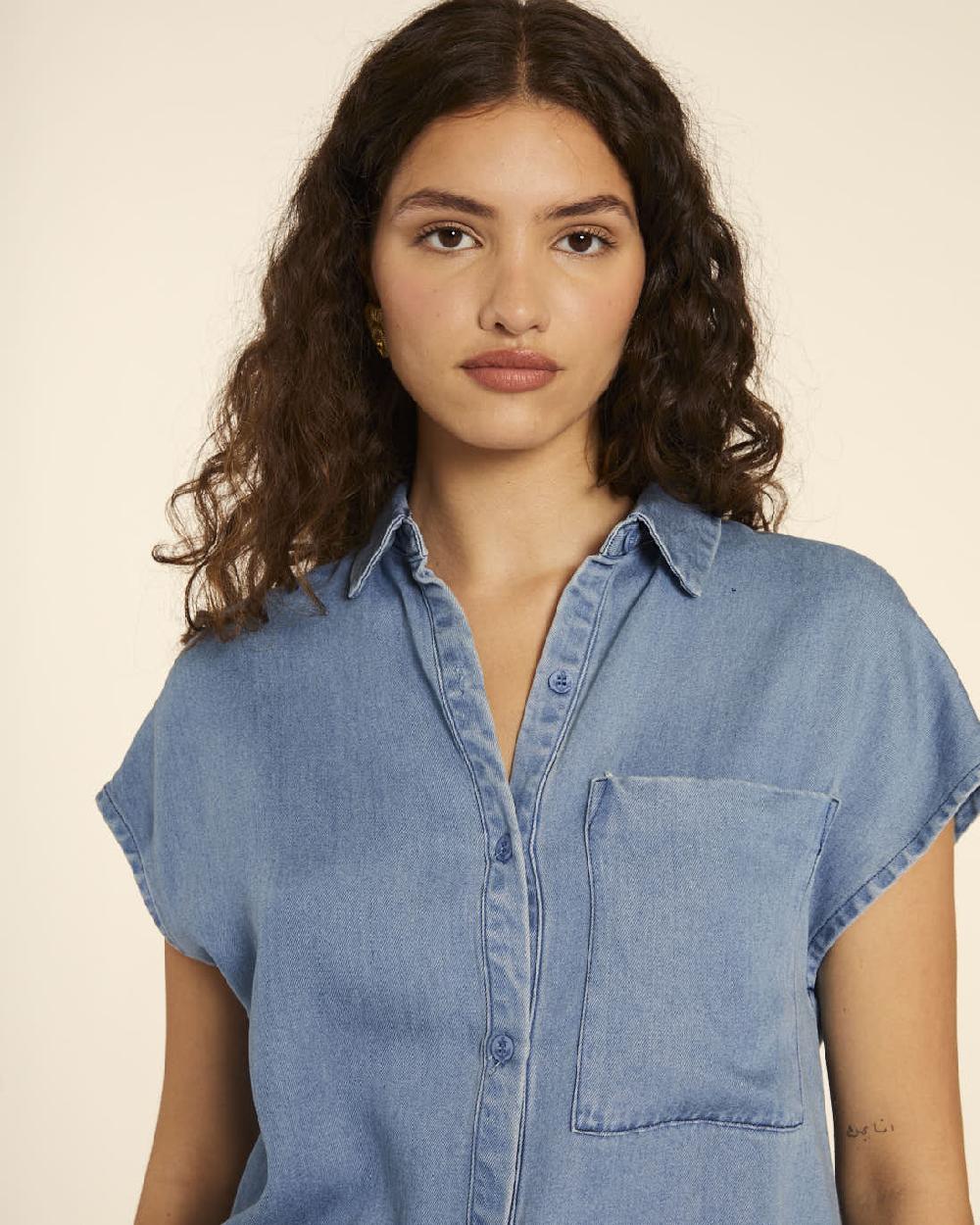 Pepaloves CAMISA DENIM SIN MANGAS