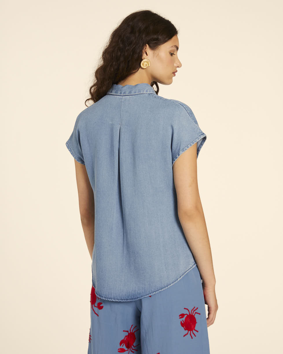 Pepaloves CAMISA DENIM SIN MANGAS