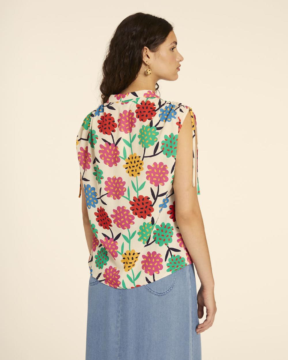 Pepaloves CAMISA FRUNCIDA FLORES