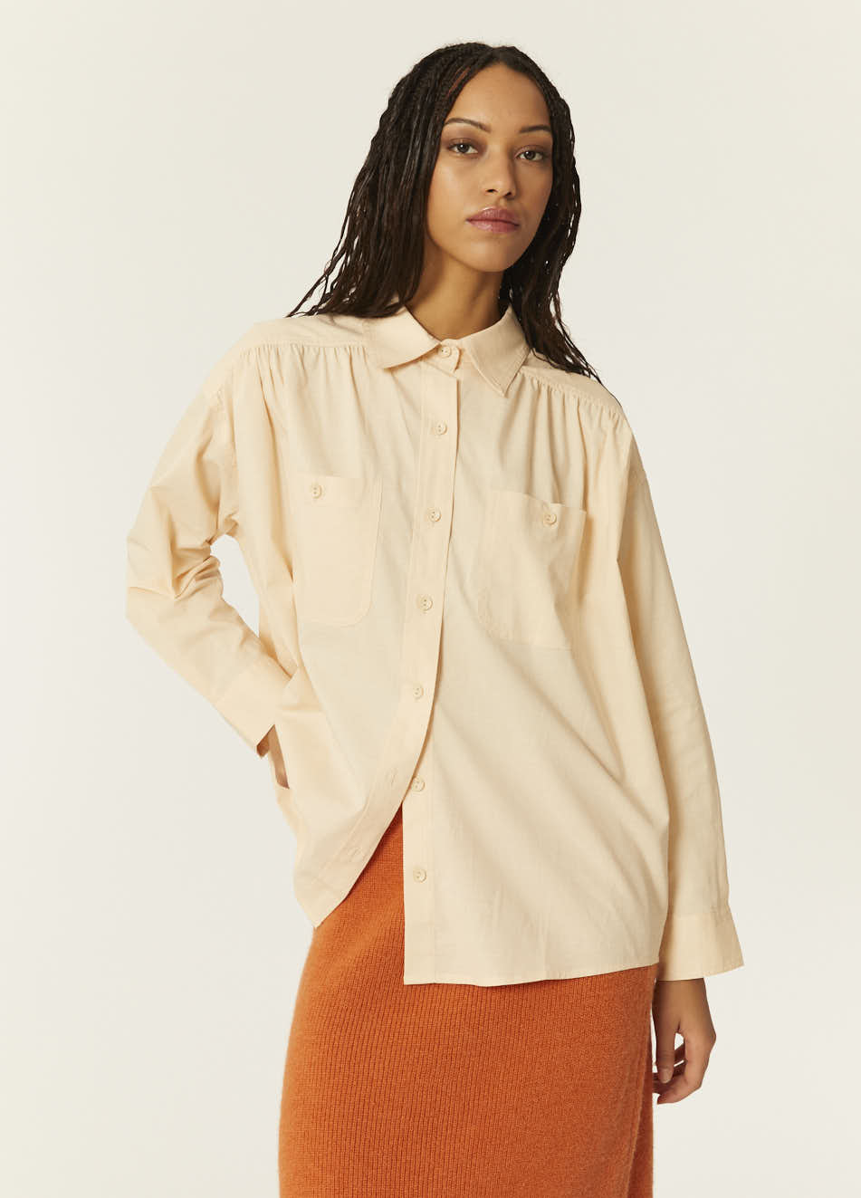 Pepaloves CAMISA OVERSIZE BEIGE