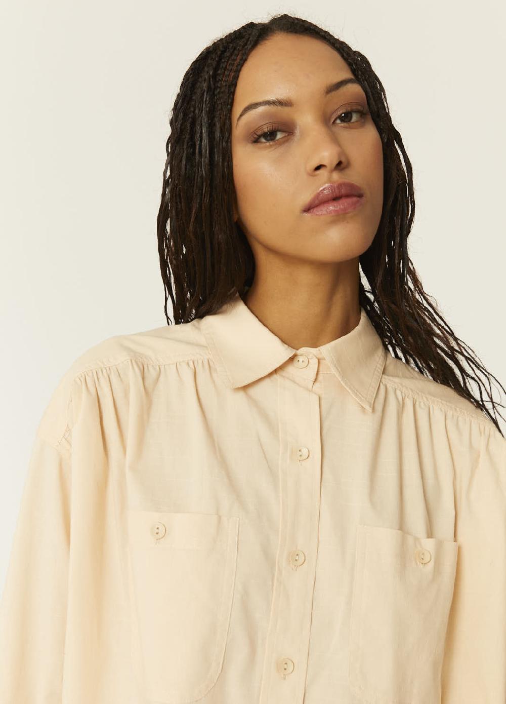 Pepaloves CAMISA OVERSIZE BEIGE