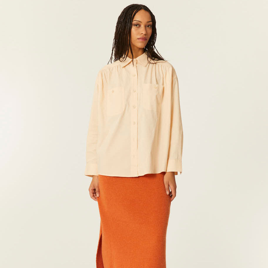 pepaloves CAMISA OVERSIZE BEIGE