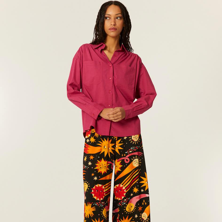 pepaloves CAMISA OVERSIZE CEREZA