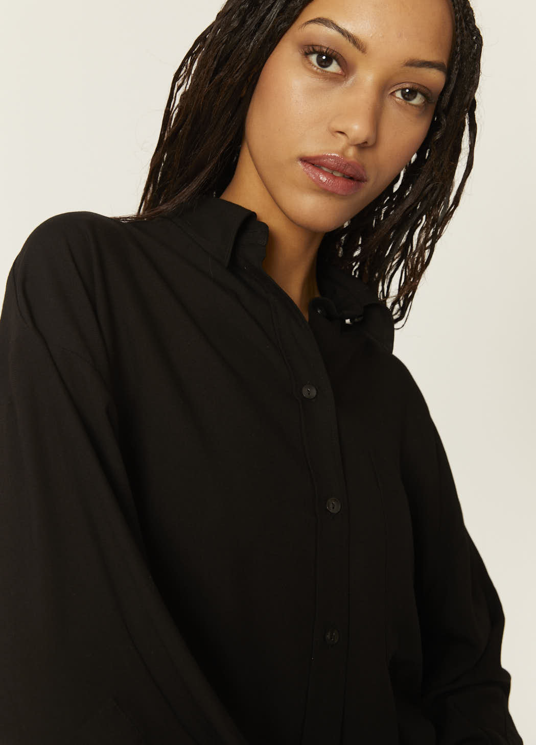 Pepaloves CAMISA OVERSIZE ECOVERO NEGRA