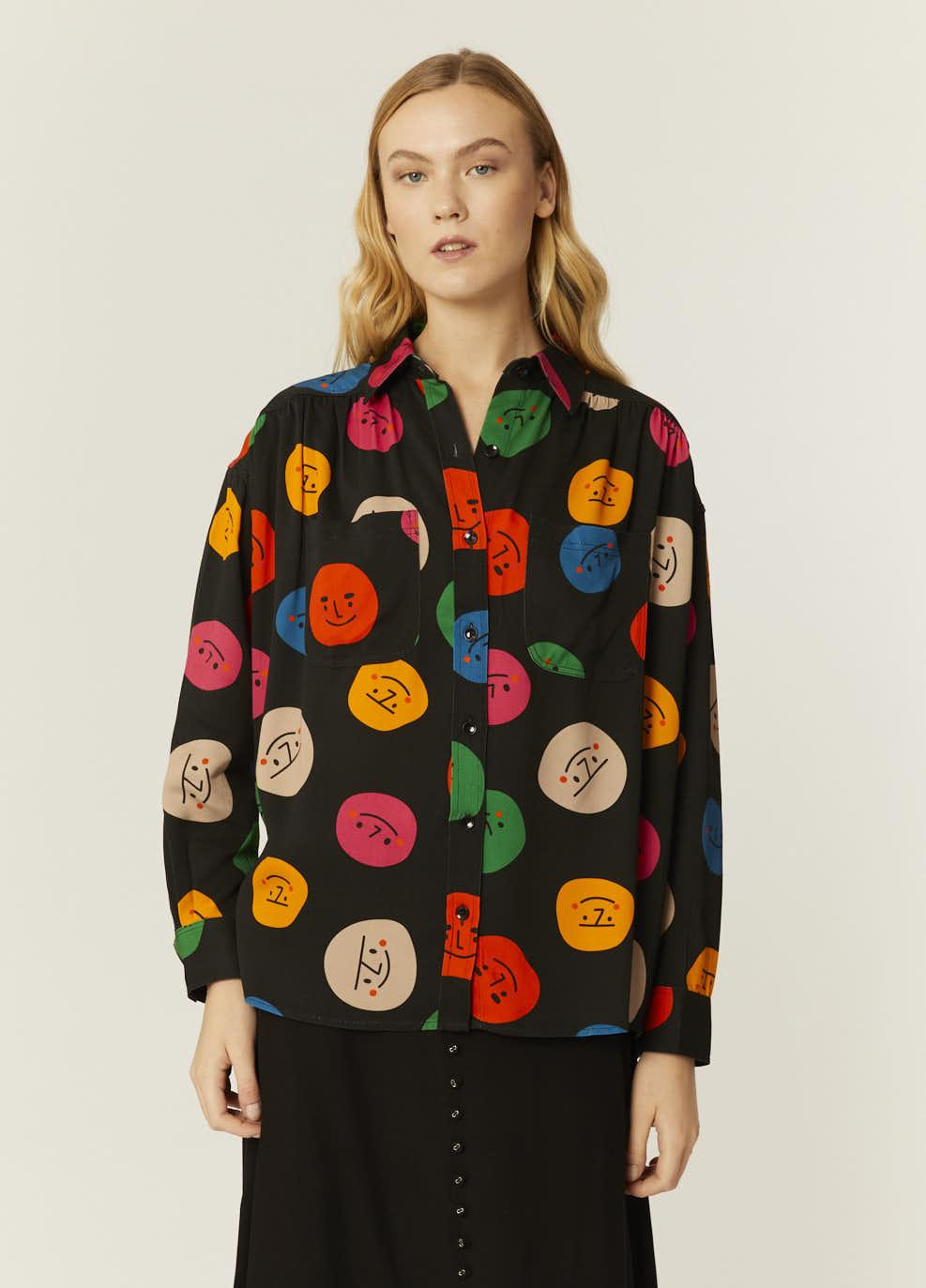 Pepaloves CAMISA OVERSIZE FACES